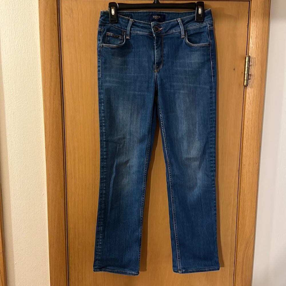 Sacoor Brothers Women’s Straight Stretch Jeans Medium Dark Wash Size 28 (38)